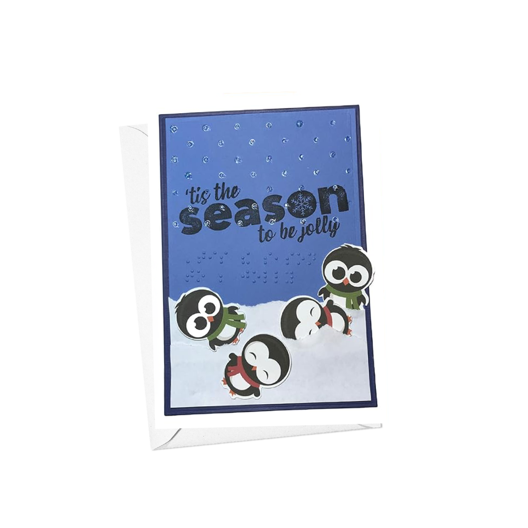 Braille Christmas Greeting Cards Card – “Tis the Season”