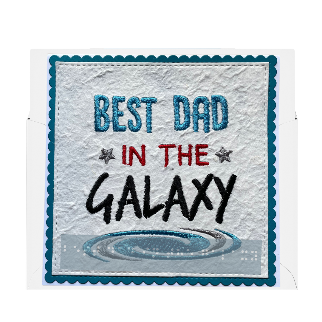 Handmade Gift for the Blind Male – Best Dad in the Galaxy