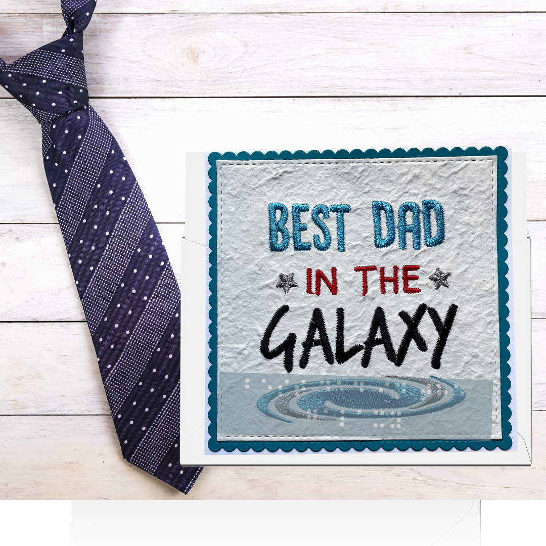 Handmade Gift for the Blind Male – Best Dad in the Galaxy
