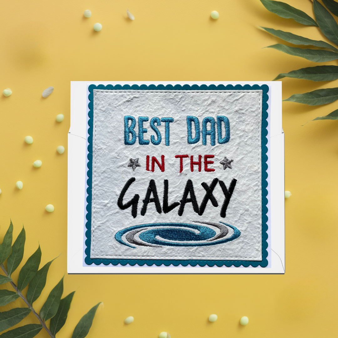 Handmade Gift for the Blind Male – Best Dad in the Galaxy