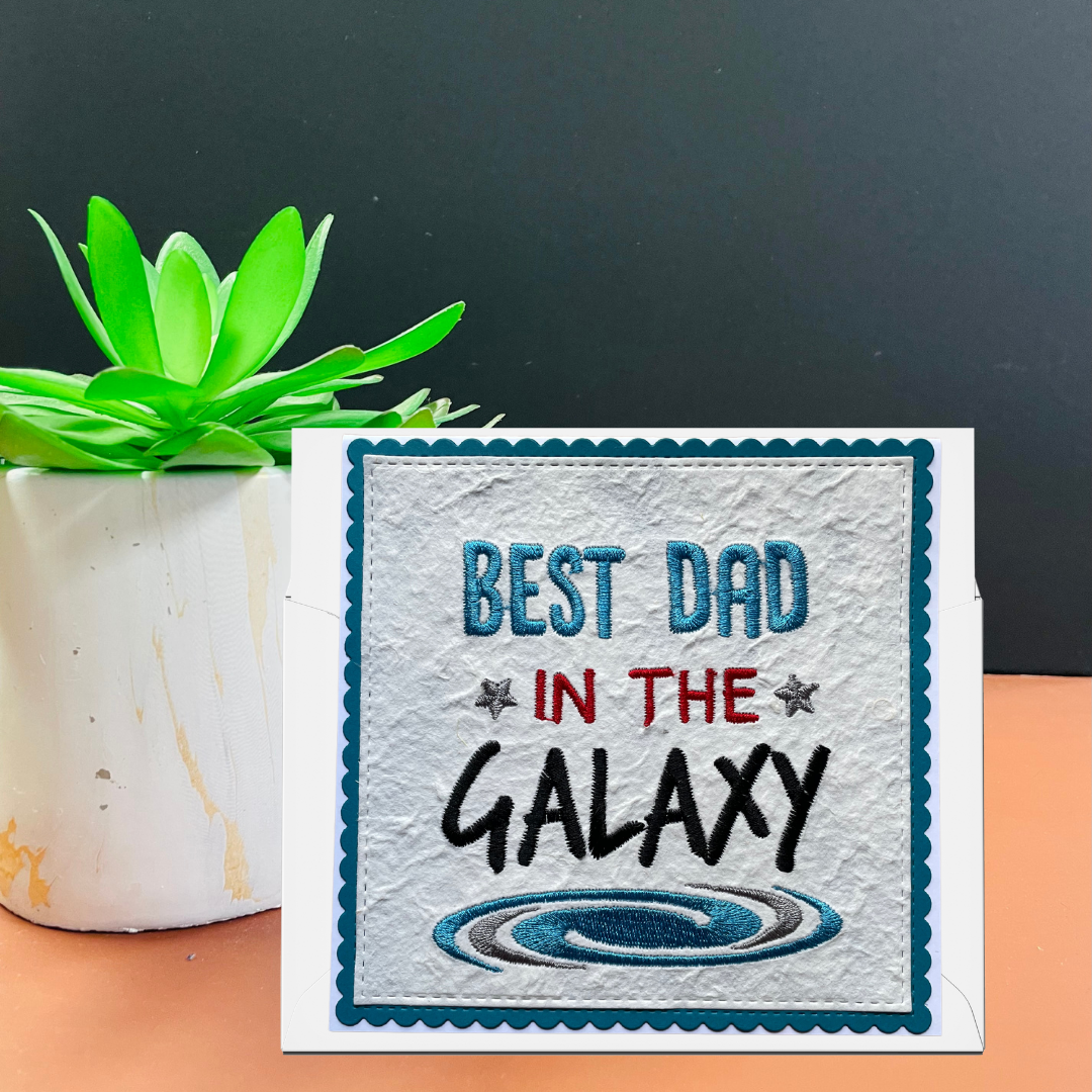 Handmade Gift for the Blind Male – Best Dad in the Galaxy