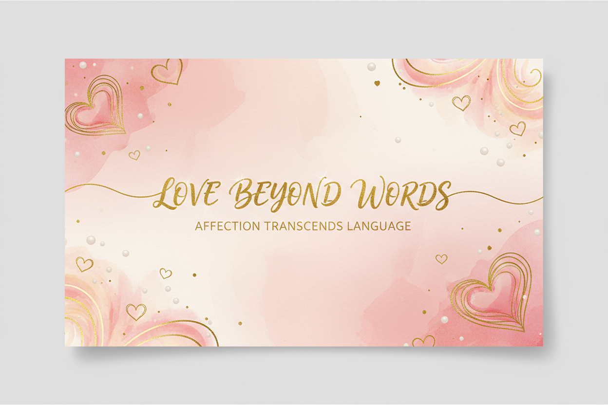 love beyond words greeting card 