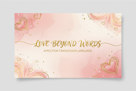 love beyond words greeting card 