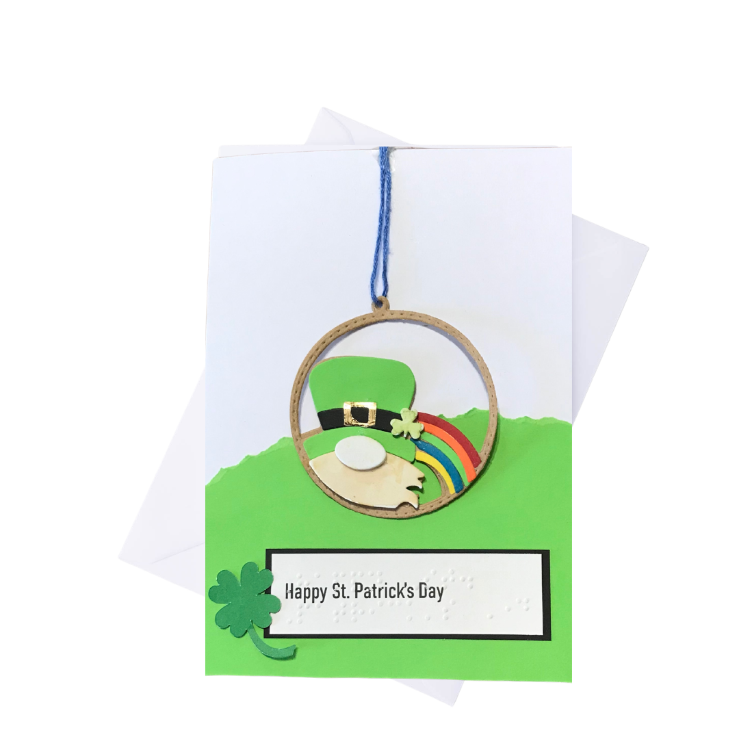 St. Patrick's Day Braille Greeting Card