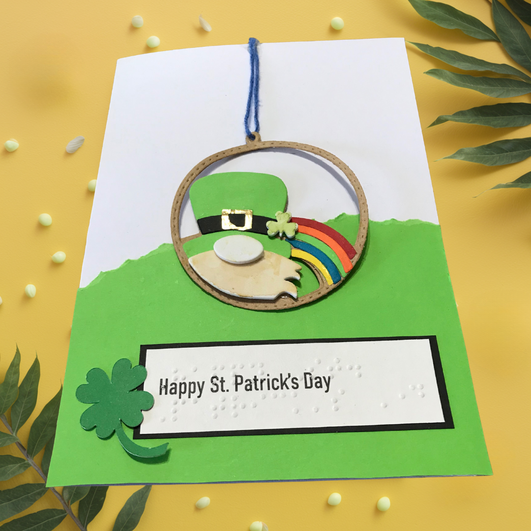 St. Patrick's Day Braille Greeting Card