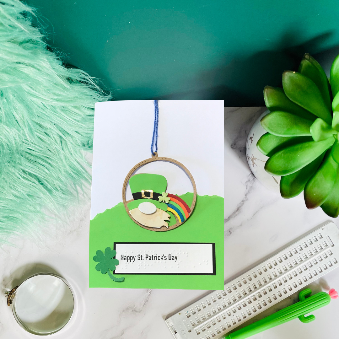 St. Patrick's Day Braille Greeting Card
