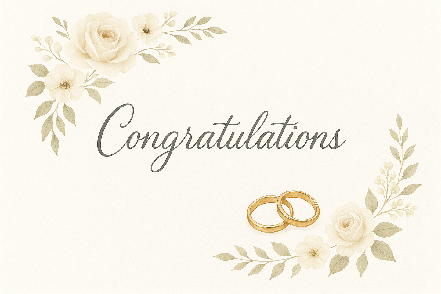 Wedding Congratulations Greeting Card