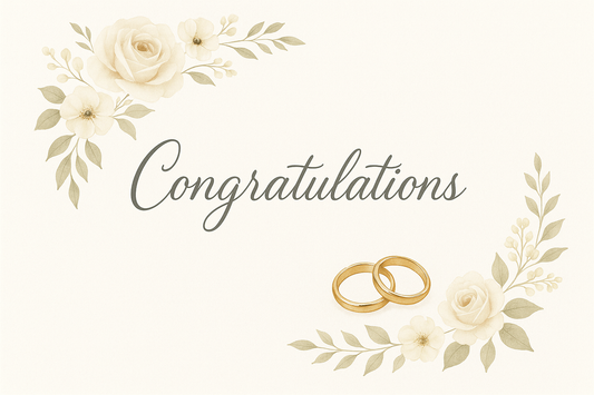 Wedding Congratulations Greeting Card