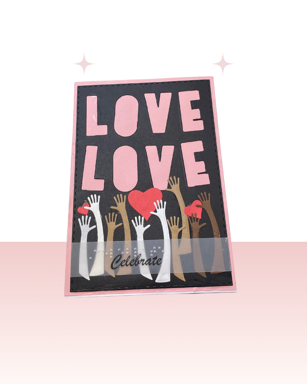 Valentine's Day Braille Card – "Let's Celebrate Love"