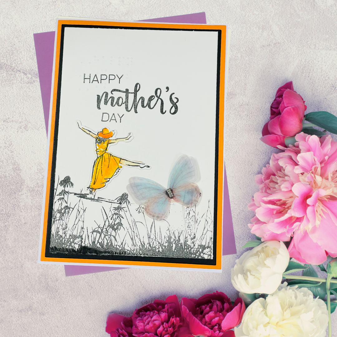 Braille Mother's Day Card – Free Spirit