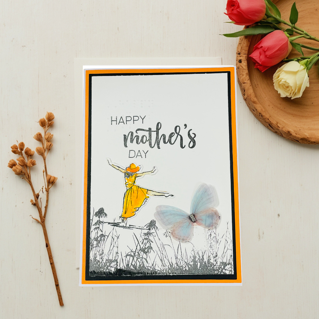 Braille Mother's Day Card – Free Spirit