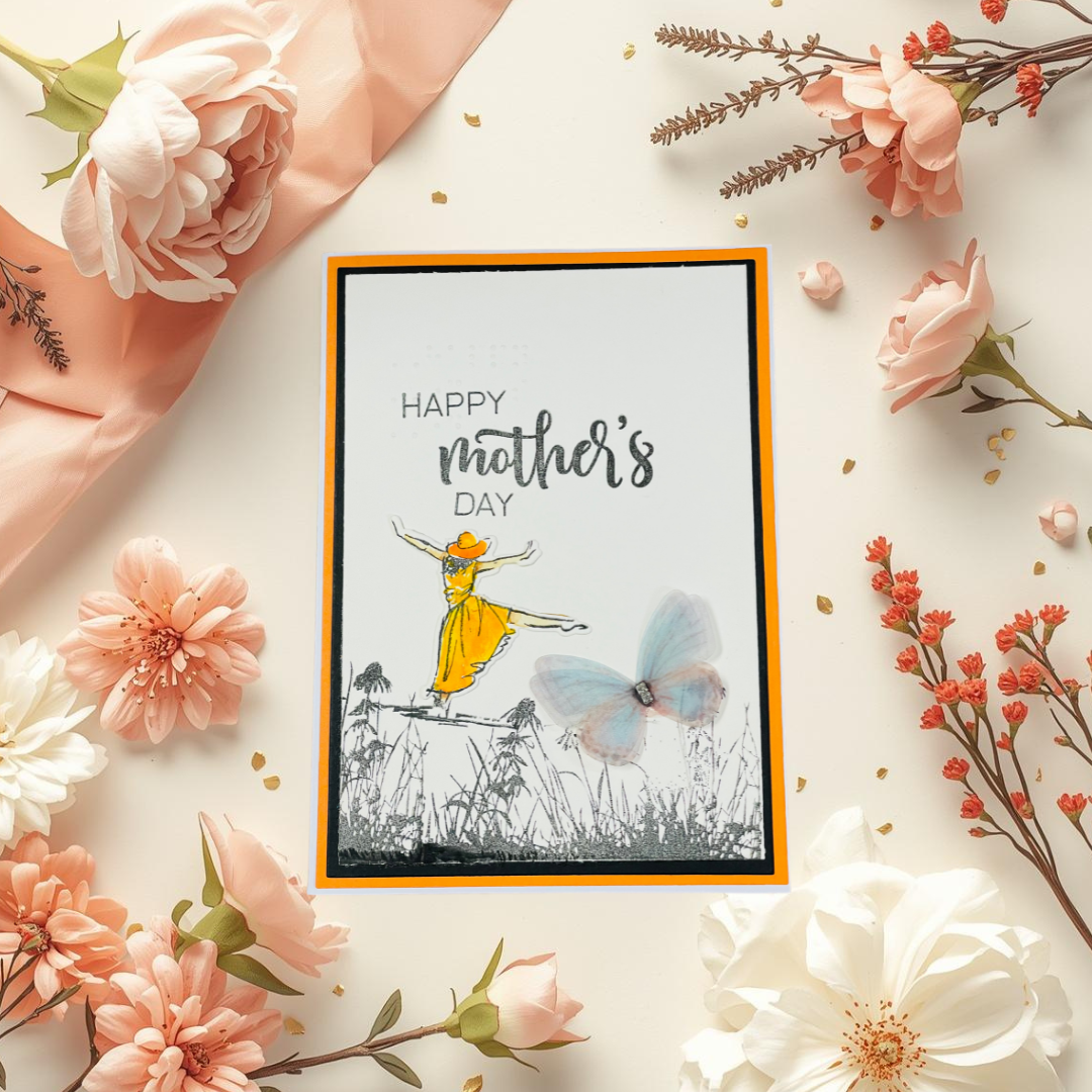 Braille Mother's Day Card – Free Spirit