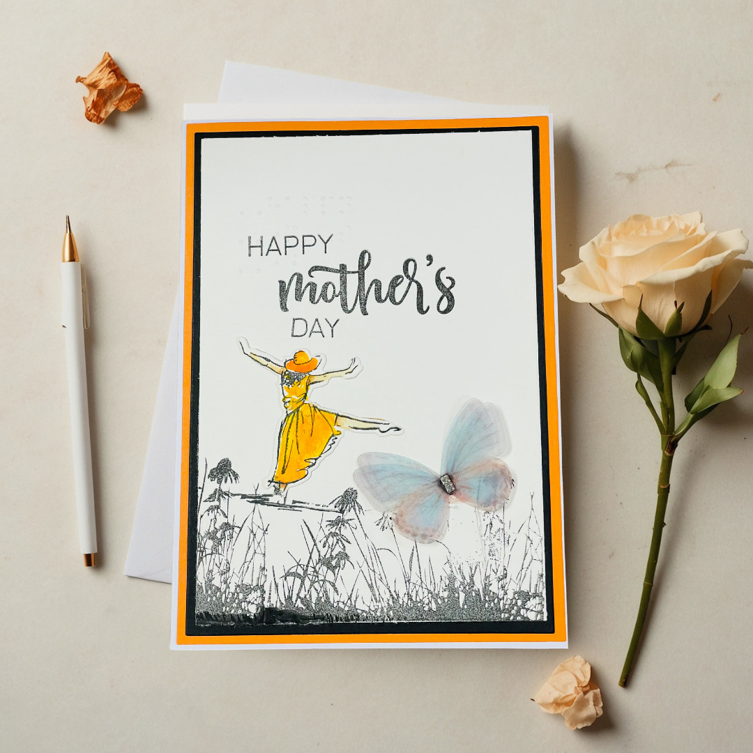 Braille Mother's Day Card – Free Spirit
