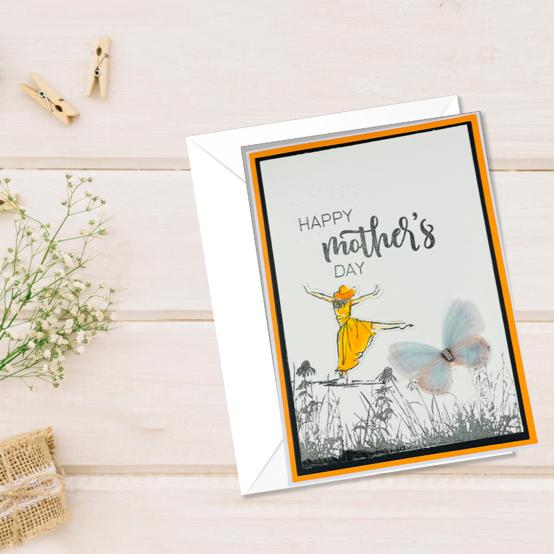 Braille Mother's Day Card – Free Spirit