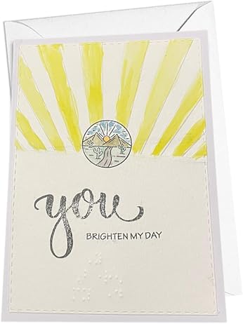 Braille All Occasion Cards Card – “Brighten Your Day”