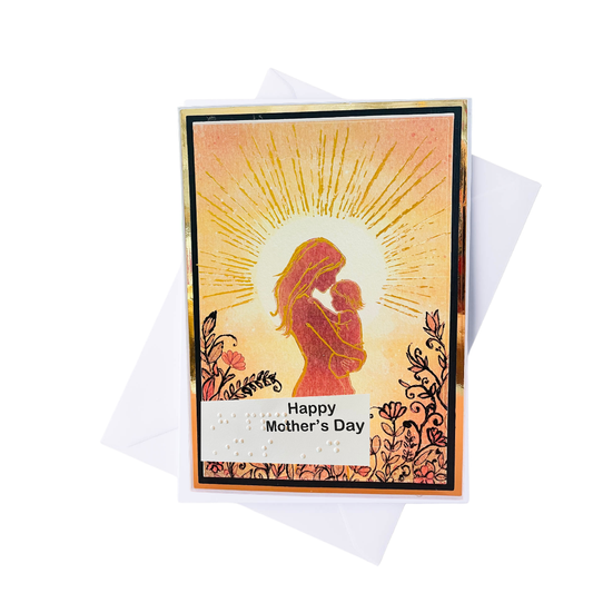 Braille Mother's Day Card – “Your Love Shines”