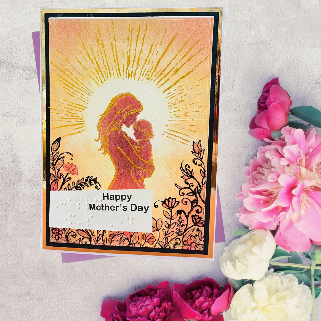 Braille Mother's Day Card – “Your Love Shines”