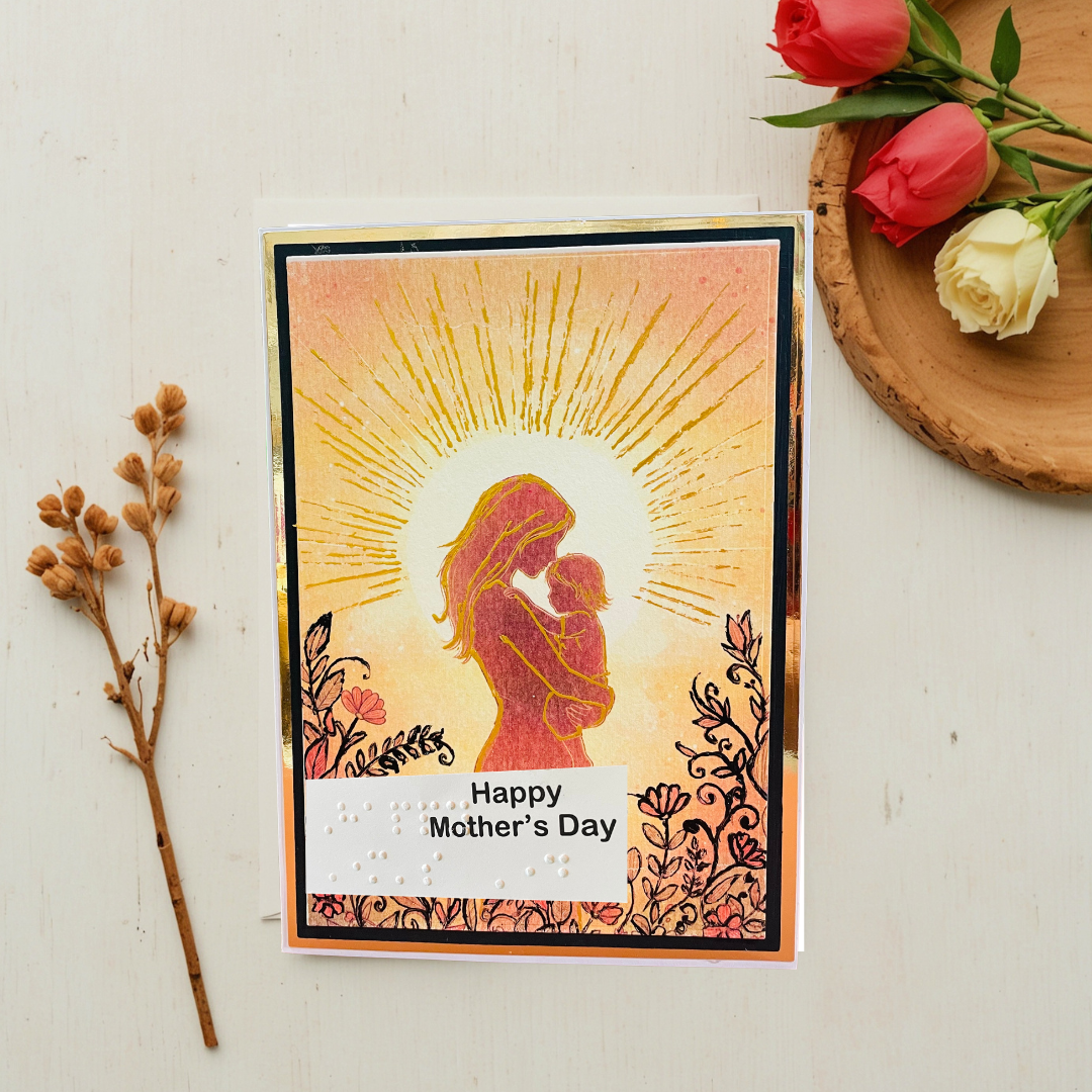 Braille Mother's Day Card – “Your Love Shines”